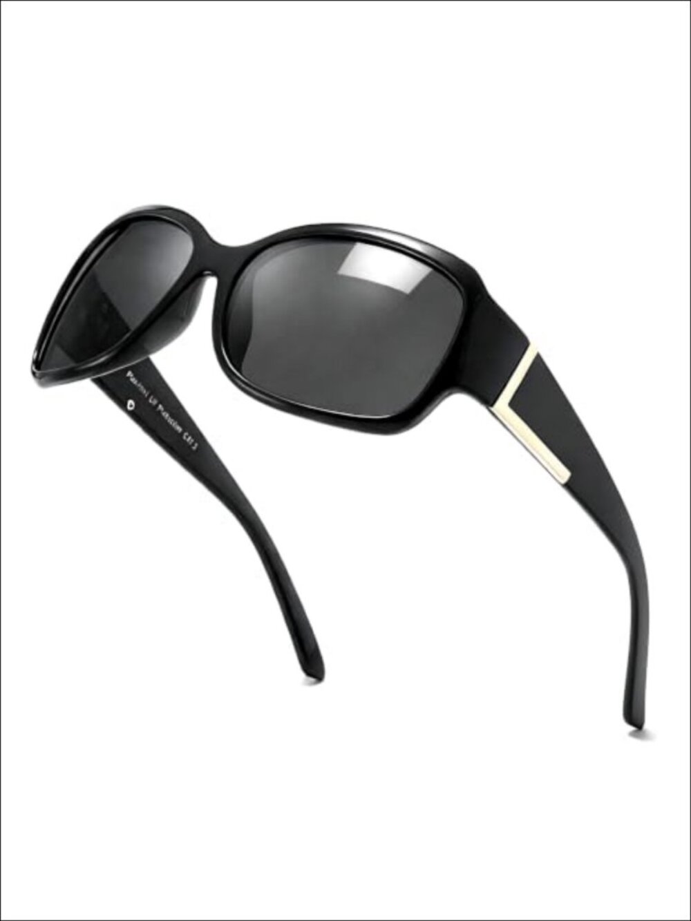 Polarized Retro Wrap Around Sunglasses UV400 TAC Lenses Full Frame for Women
